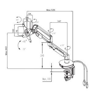 Euroseats Euroseats monitorarm afbeelding 7