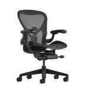 Herman Miller Aeron Onyx Aluminium Full-Options Leegverkoop